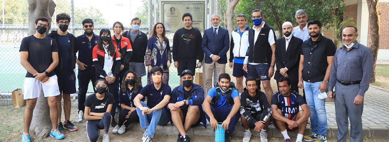 tennis court at LUMS 