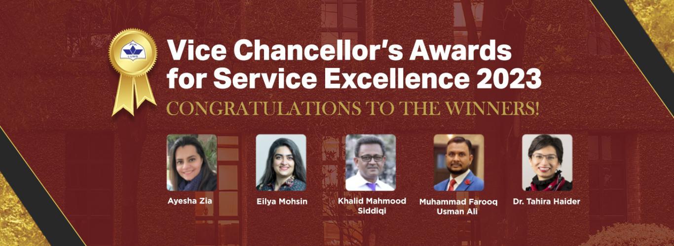 Vice Chancellor's Awards for Service Excellence 2023