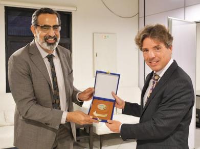 Argentinian Ambassador and Dr. Arshad Ahmad